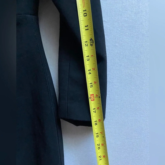 Babaton by Aritzia Masu Deep Plunge V Classic Black Midi Dress - Picture 13 of 16